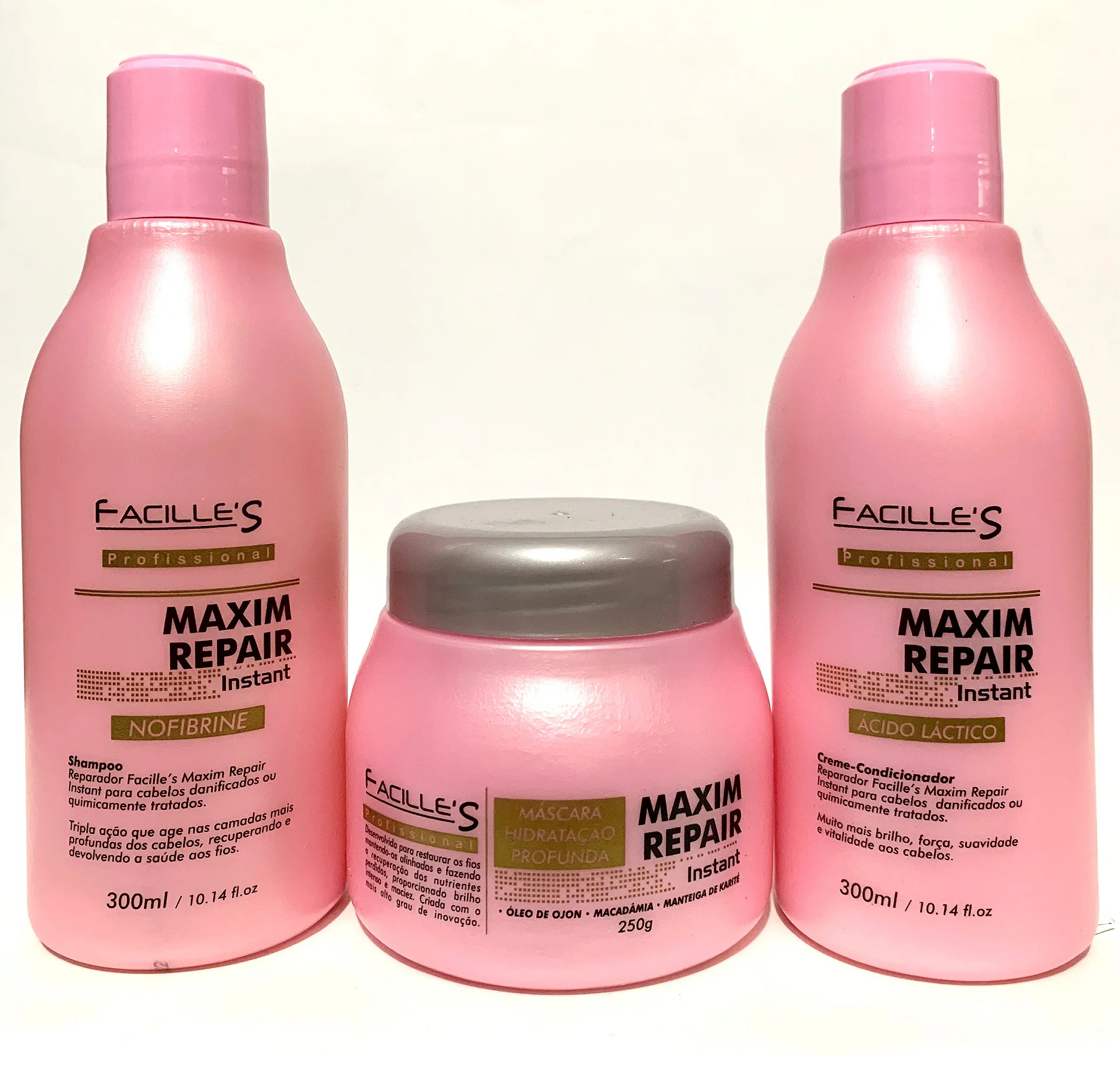 kit reparação nutrição imediata Facilles De 300ml Cada